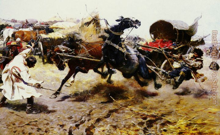 Josef von Brandt Paintings for sale